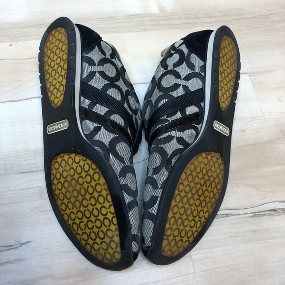 SOLD COACH Women’s Black & Silver Sneaker Shoes - Picture 5 of 8